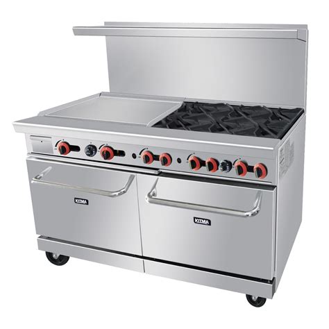 commerical gas stove with griddle